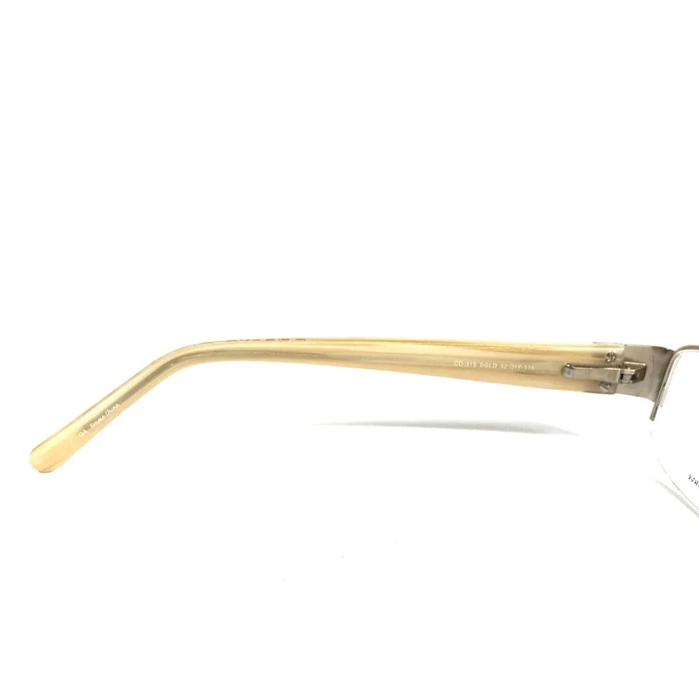 Catherine Deneuve Eyeglasses Frames CD-315 SGLD Satin Gold Crystals 52-17-135